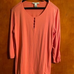White House Black Market peach tunic size small